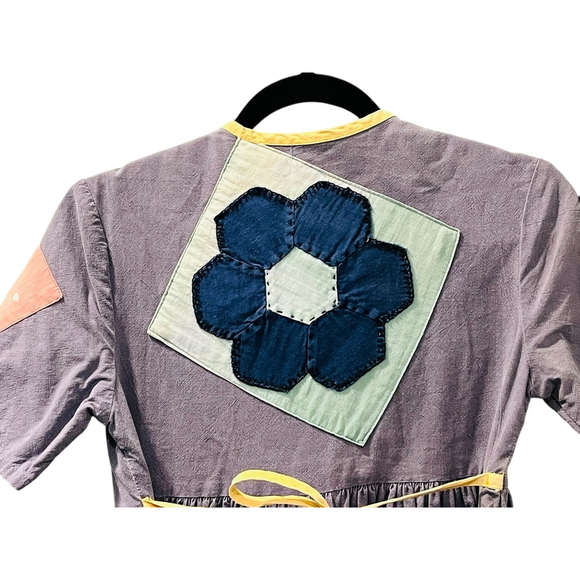 Katy The Flower Lady Vintage Patchwork RARE Dress Size 12 Festival Hippie Boho - Picture 9 of 12